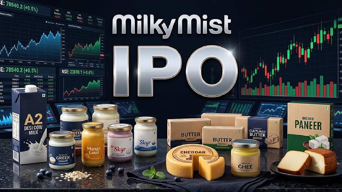 Expected Share Price, GMP and Listing Gain Meta Description: Milky Mist Dairy Food shares are set to list on NSE and BSE today. Check the latest GMP, expected listing price, potential premium, IPO subscription and key issue details.