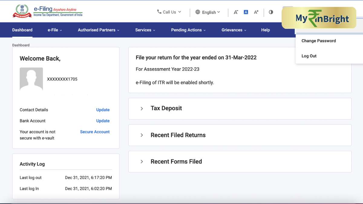 Income Tax e-Filing Portal Issue 2026