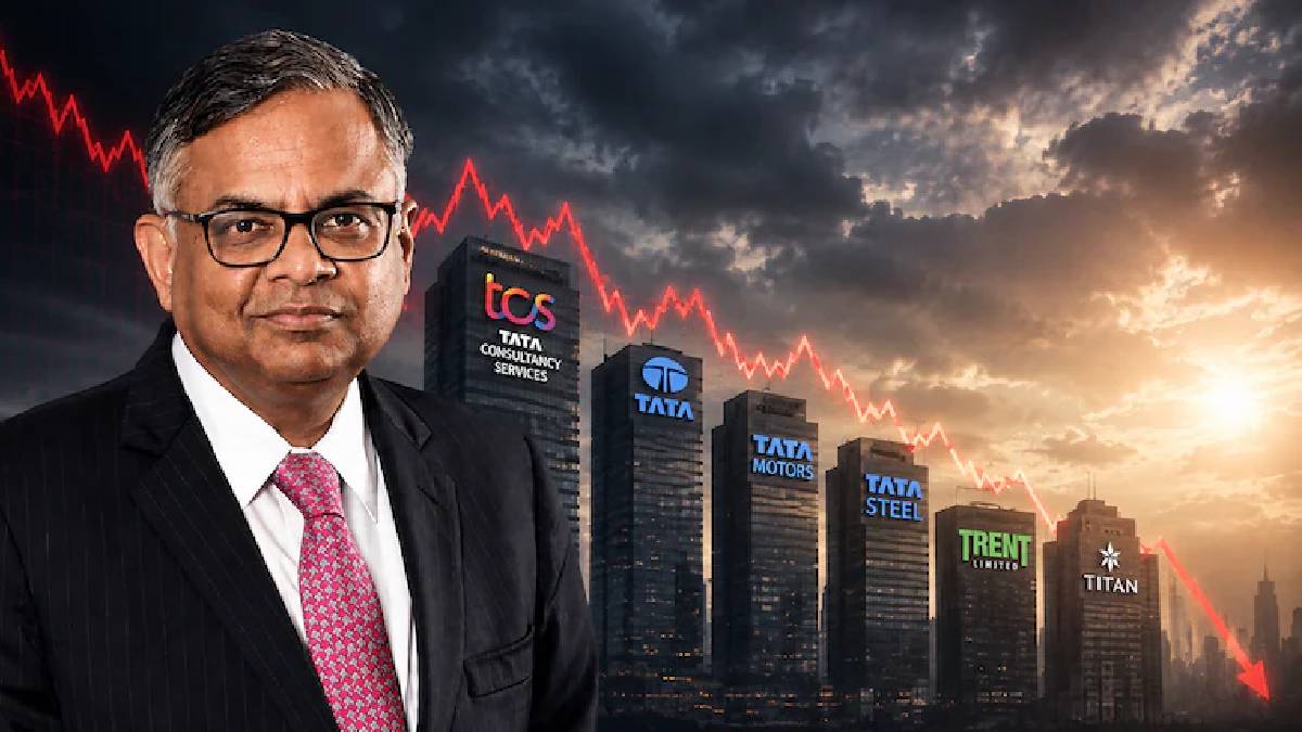 Tata Group Stocks Lose ₹63,000 Crore in an Hour After N Chandrasekaran Announces Exit as Tata Sons Chairman