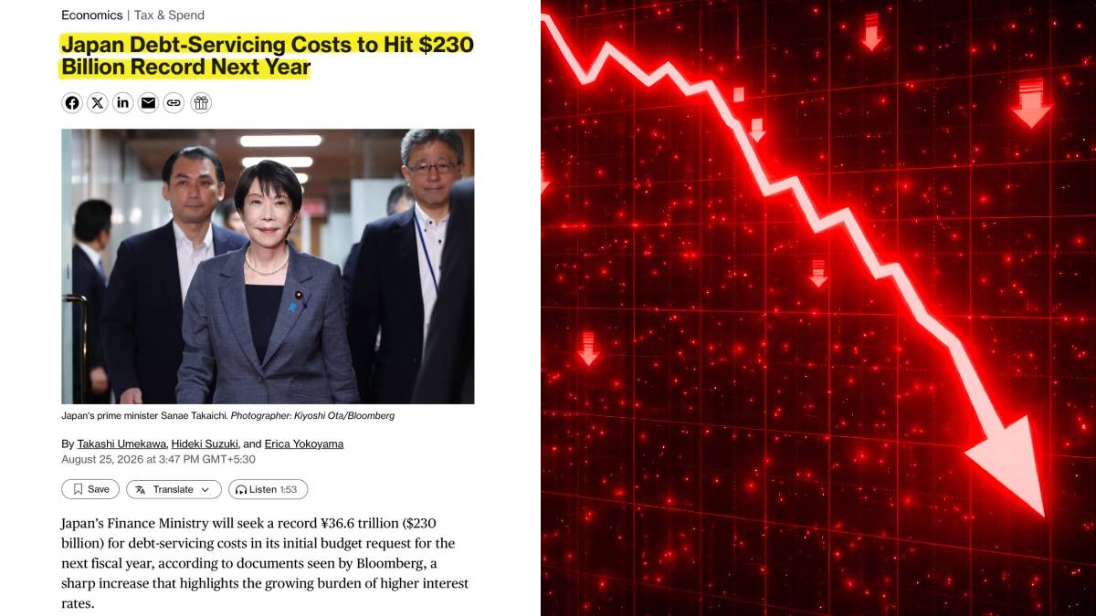 Japan Debt Costs to Hit Record $230 Billion in Fiscal 2027