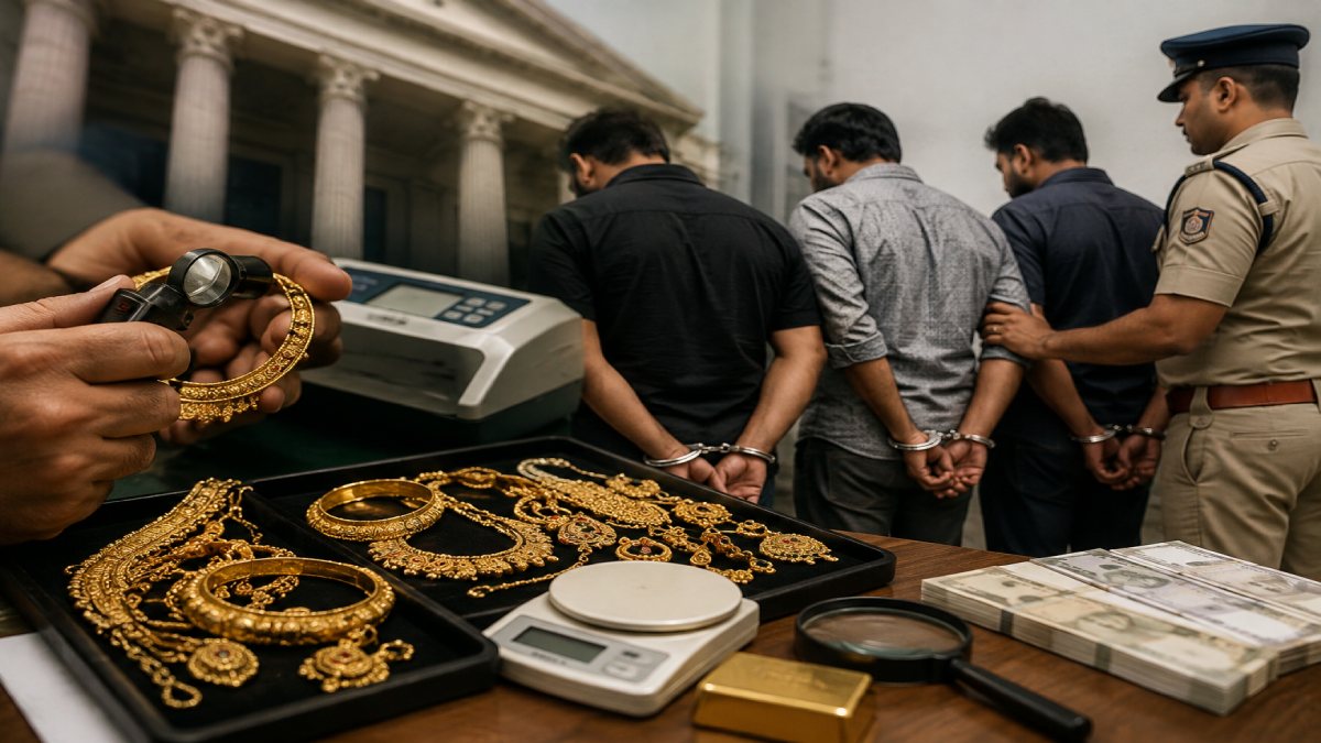 Bengaluru Gold Loan Scam: Three Arrested for ₹1.5 Crore Fraud Using Fake Jewellery Across Multiple Banks