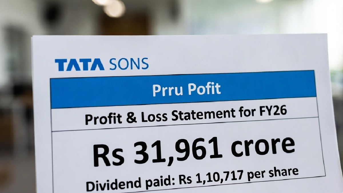 Tata Sons Reports ₹31,961 Crore Profit in FY26, Declares Massive Dividend of ₹1,10,717 Per Share